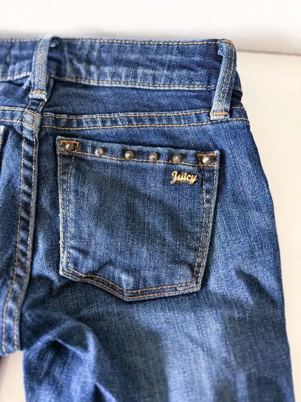 Juicy Couture Studded Detail Dark Wash Denim Jeans- Toddler girl size 4T